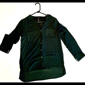 shirt in polyester size "S" pearl buttons
